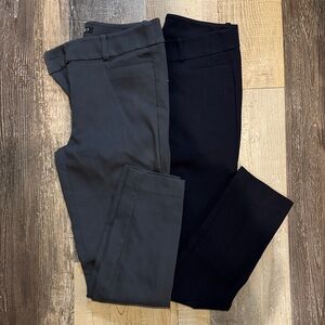 LOFT Women's Navy and Dark Gray Skinny Pants